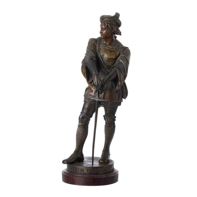 Quetin Durward, Sculpture of Knight, 20th Century, Metal For Sale - Image 6 of 6
