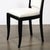 Set of 6 Art Deco Skyscraper Black Lacquer & Off White Upholstery Dining Chairs For Sale - Image 10 of 16