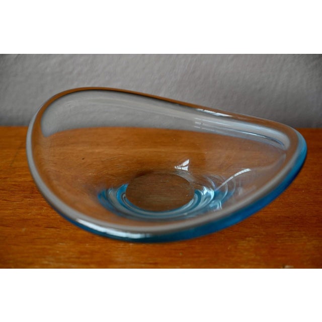 Danish Glass Bowl from Holmegaard, 1950s For Sale - Image 3 of 6
