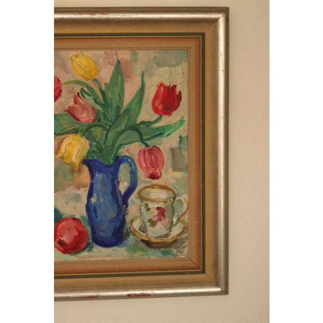 Karl Enoch Ohlsson, Tea, 1960s, Oil on Panel, Framed For Sale - Image 6 of 18