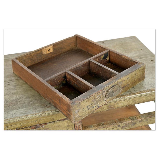 Chest of Drawers in Patinated Solid Wood For Sale - Image 6 of 10