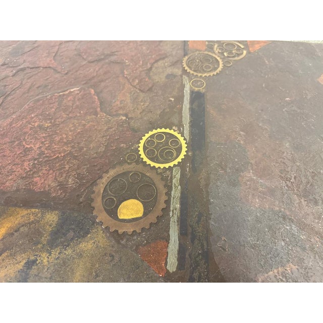 Brutalist Brutalist Slate and Stone Coffee Table, 1970s For Sale - Image 3 of 14