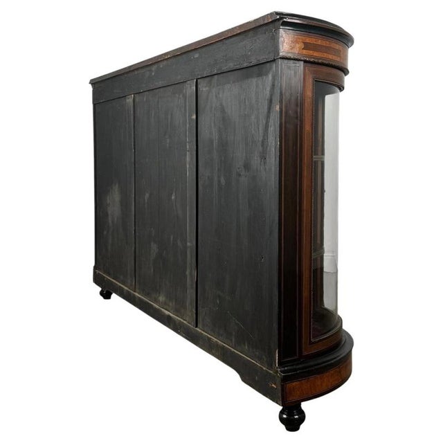 19th Century Victorian Burr Walnut Credenza For Sale - Image 10 of 11