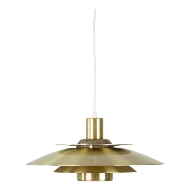 Vintage Danish Pendant Lamp by Kurt Wiborg for Jeka, 1980s For Sale