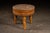 Early 20th Century Round Butcher Block Coffee Table on Wooden Legs For Sale - Image 4 of 7
