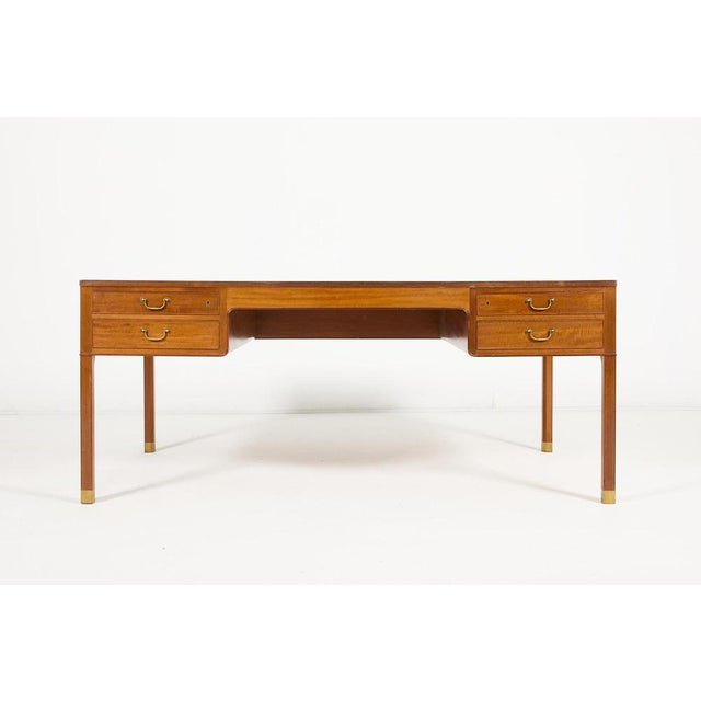 Mid-Century Danish Modern Desk by Jacob Kjaer, 1950s For Sale - Image 3 of 14