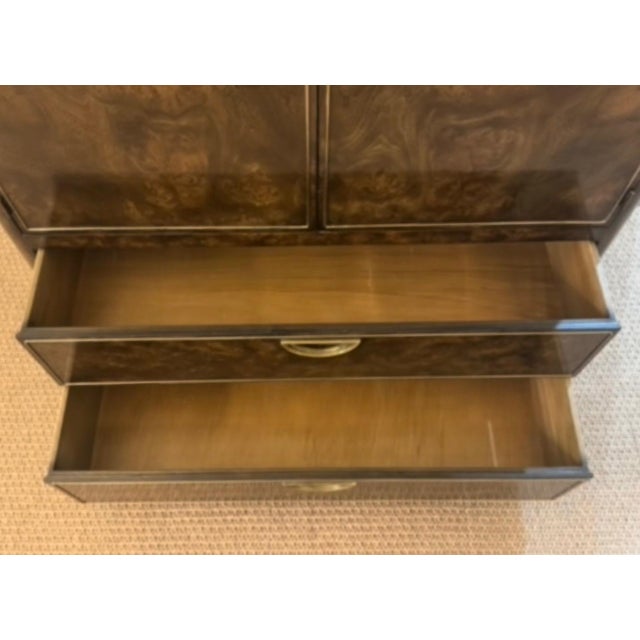 Mid-Century Modern 1960s Attributed Mastercraft Chest Armoire Dresser For Sale - Image 3 of 8