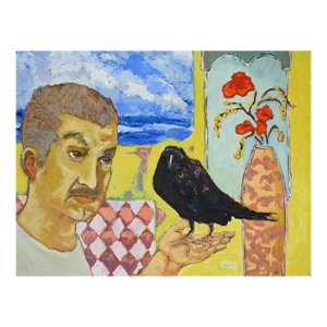Contemporary Surrealist Raven Painting