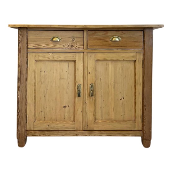 Farmhouse Sideboard in Natural Wood For Sale