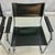 Metal 1980s Vintage Contemporary Modern Italian Cantilever Black Leather Side Chairs - A Pair. For Sale - Image 7 of 11
