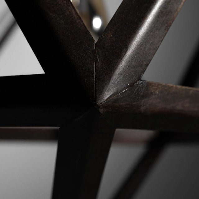 Black Industrial Prototype Icosahedron Pendant Light For Sale - Image 8 of 8