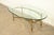 Mid-Century Modern LaBarge Hollywood Regency Brass and Glass Cocktail Table, Circa 1960s For Sale - Image 3 of 11