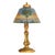 1910s Handel Art Nouveau Frosted Glass Reverse Painted Boudoir Table Lamp For Sale - Image 11 of 14