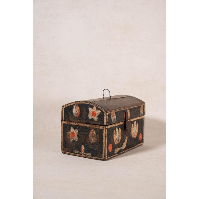 18th Century Hand Painted Wedding Box