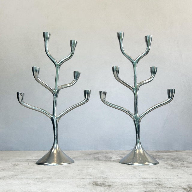 Danish Modern Six Branch Candelabras, 1960s, Set of 2 For Sale - Image 12 of 12