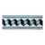 Sample - Schumacher x Johnson Hartig Jilly Velvet Tape Trim in Staffordshire Blue For Sale