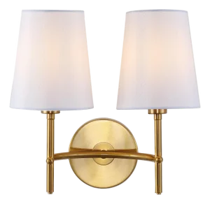 Barrett Two-Light Wall Sconce in Brass