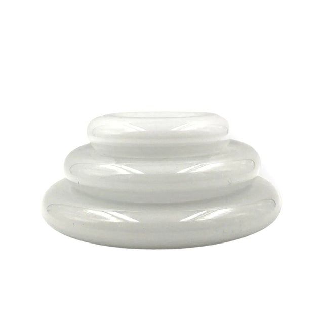 Glass "Pomeri" Cloudy Crystal Centerpiece / Vide Poche, Eleonore Peduzzi Riva, Vistosi Murano Italy, 1972 For Sale - Image 7 of 12