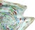 Murano Murano Vintage Rainbow Colors Swirl With Copper Aventurine Italian Art Glass Decorative Bowl For Sale - Image 4 of 7
