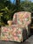 Textile Vintage Hickory Hill Floral Upholstered Armchair & Ottoman | Traditional English Country Style For Sale - Image 7 of 12