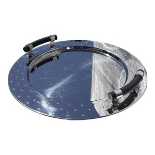 Michael Graves for Alessi Mgvass Postmodern Stainless Steel Serving Tray, Italy For Sale