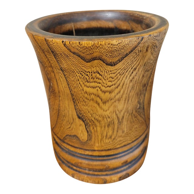 Chinese Hua'li Wood Brush Holder/Pot For Sale