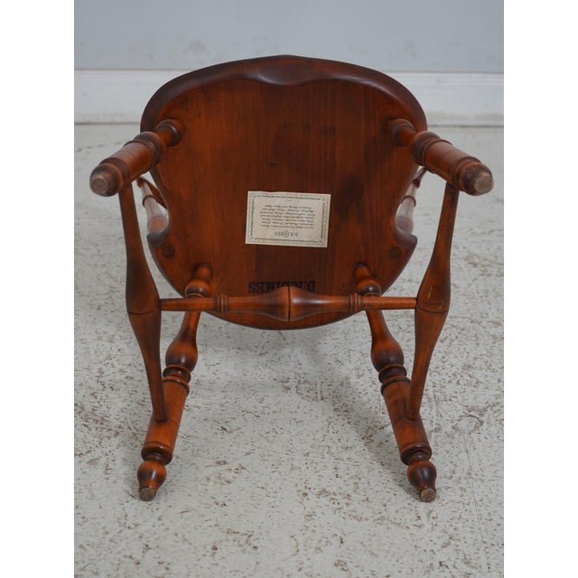 Set of 4 Dr Dimes Fan Back Windsor Dining Side Chairs For Sale - Image 11 of 12