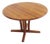 Vintage Danish Round Extendable Dining Table in Teak from Dyrlund, 1960s For Sale