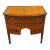 Vintage Hepplewhite Style Satinwood and Rosewood Bowfront Chest End Table For Sale