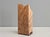 1980s Michael Elkan Signed Hand-Carved Curly Maple Burl Desk Clock With Hidden Compartment For Sale - Image 5 of 9