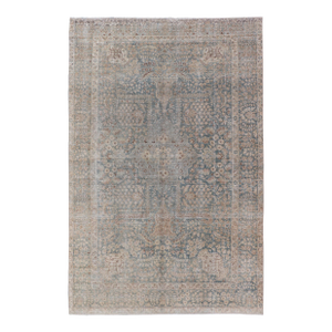 Antique Persian Tabriz Rug With Light Blue Field and Subtle Allover Design 6'4 X 9'10