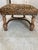 Exquisite Kreiss Bed Bench Upholstered with Nail Heads and Leopard Fabric