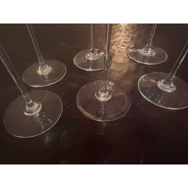 Mid 20th Centur Baccarat Crystal Wine Perfection Pattern Hock Set - 6 Pieces For Sale In Portland, OR - Image 6 of 12