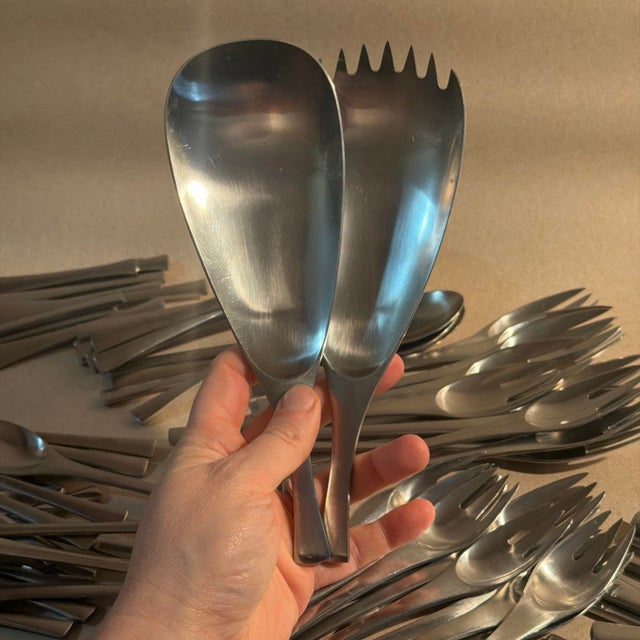 JHQ for Dansk ‘ Odin’ Flatware Service for 12 Plus For Sale - Image 9 of 9