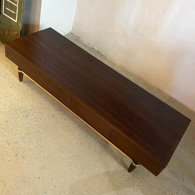 1950s American of Martinsville Console Coffee Table Media
