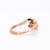 Traditional Belle Époque Trilogy Clover Ring, 18-Carat Gold , Natural Diamonds and Rubies, French Circa 1900, Size 7 For Sale - Image 3 of 4