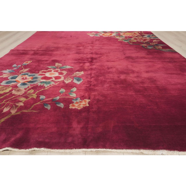 Antique Chinese Art Deco Rug, 08'09 X 11'06 For Sale - Image 11 of 14