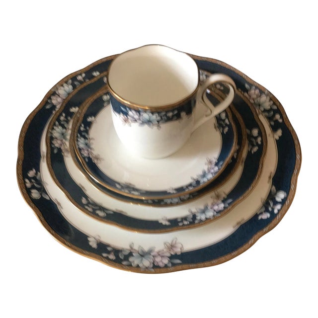 Vintage Noritake Fine China Sandhurst 5 Piece Place Setting For Sale