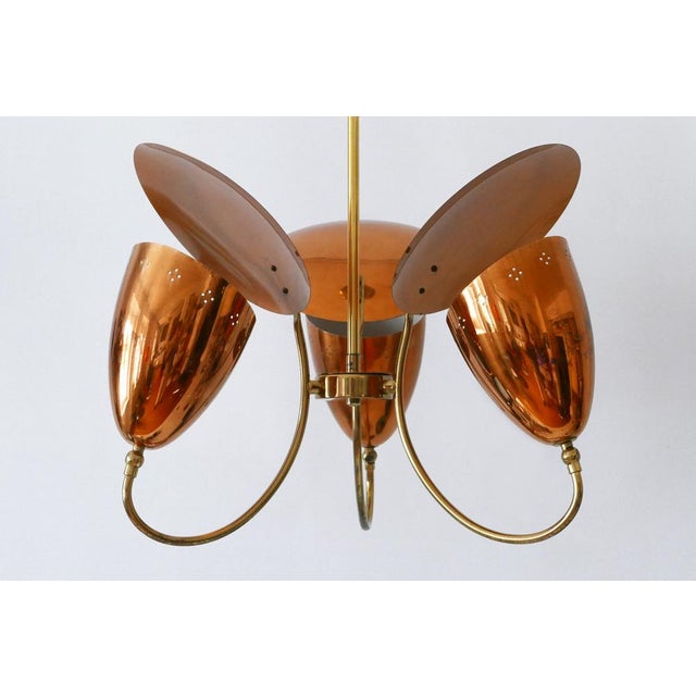 Copper Mid-Century Modern Sputnik Pendant Lamp, Germany, 1950s For Sale - Image 8 of 18
