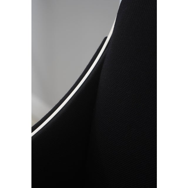 Pair Jens Risom Black & Chrome Mid Century Modern Chairs For Sale - Image 15 of 18