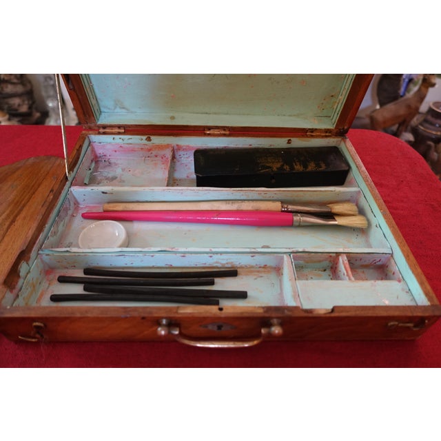 Large Antique Painter's Case, 1890s For Sale - Image 5 of 9