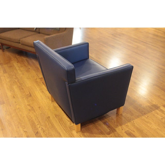Knoll Studios Ludwig Mies Van Der Rohe Krefeld Lounge Chair in Blue