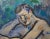 Modern Edgardo Corbelli, Blue Nude, 1953, Oil For Sale - Image 3 of 9