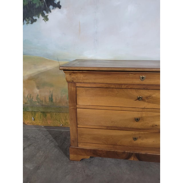 Louis Philippe Walnut Chest of Drawers For Sale - Image 4 of 13
