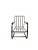 Depression-era steel banded painted chair frame "as-found" ... chippy brown paint over orange inspiring new cushions in...
