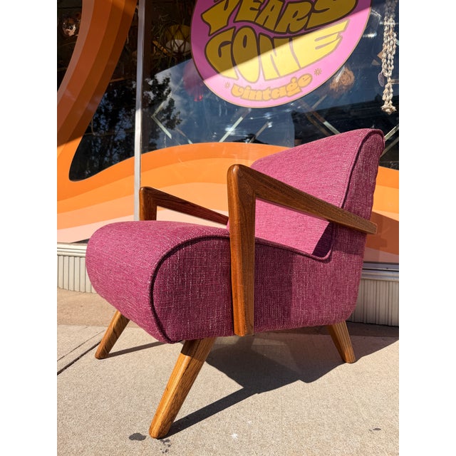 Fully Restored 1950's Mid-Century Modern Armchair For Sale - Image 10 of 17
