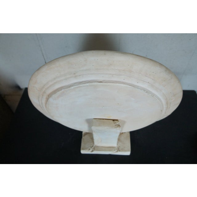 Ceramic Mid 20th Century Vintage Southwestern Style Chalkware Art Sculpture Charger Plate With Stand For Sale - Image 7 of 12