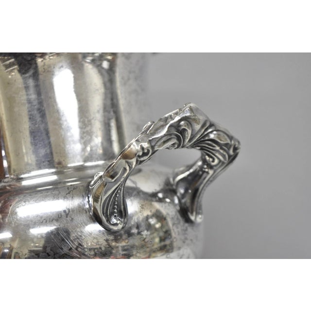 Vintage Sheridan Victorian Engraved Silver Plated Champagne Chiller Ice Bucket For Sale - Image 12 of 18