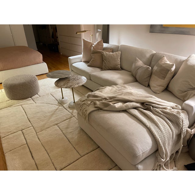 Room & Board Ivory Linger Sectional With Chaise - Room & Board For Sale - Image 4 of 8