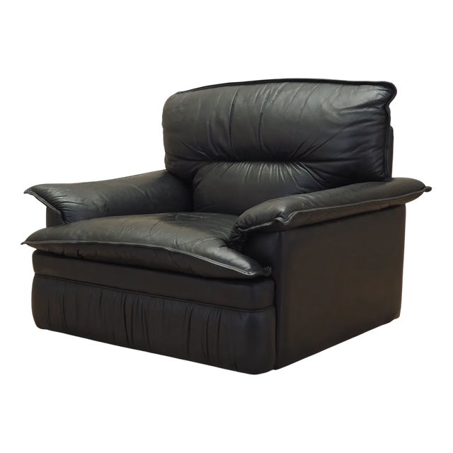 Italian Leather Armchair, Italy, 1960s For Sale